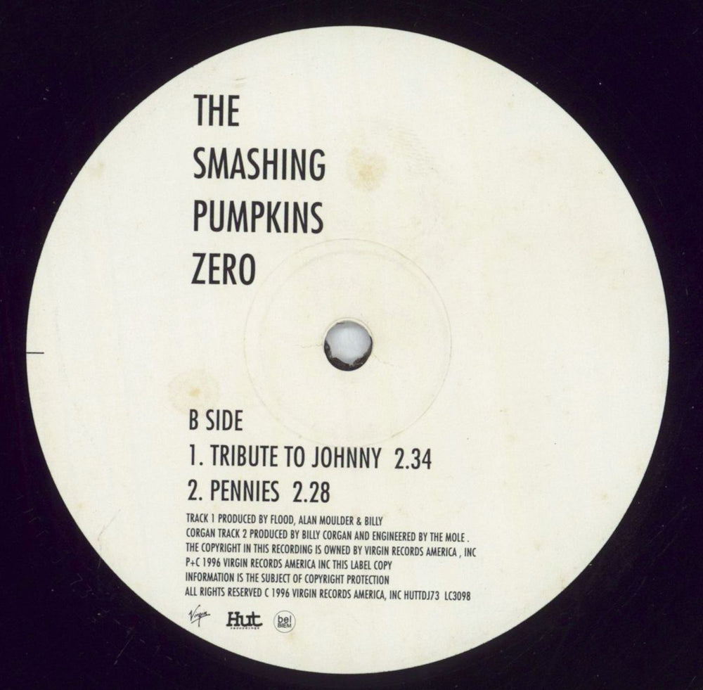 Smashing Pumpkins Zero UK Promo 12" vinyl single (12 inch record / Maxi-single)