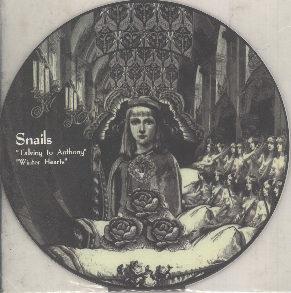 Snails Talking To Anthony - Clear Vinyl UK 7" vinyl single (7 inch record / 45) GPS117