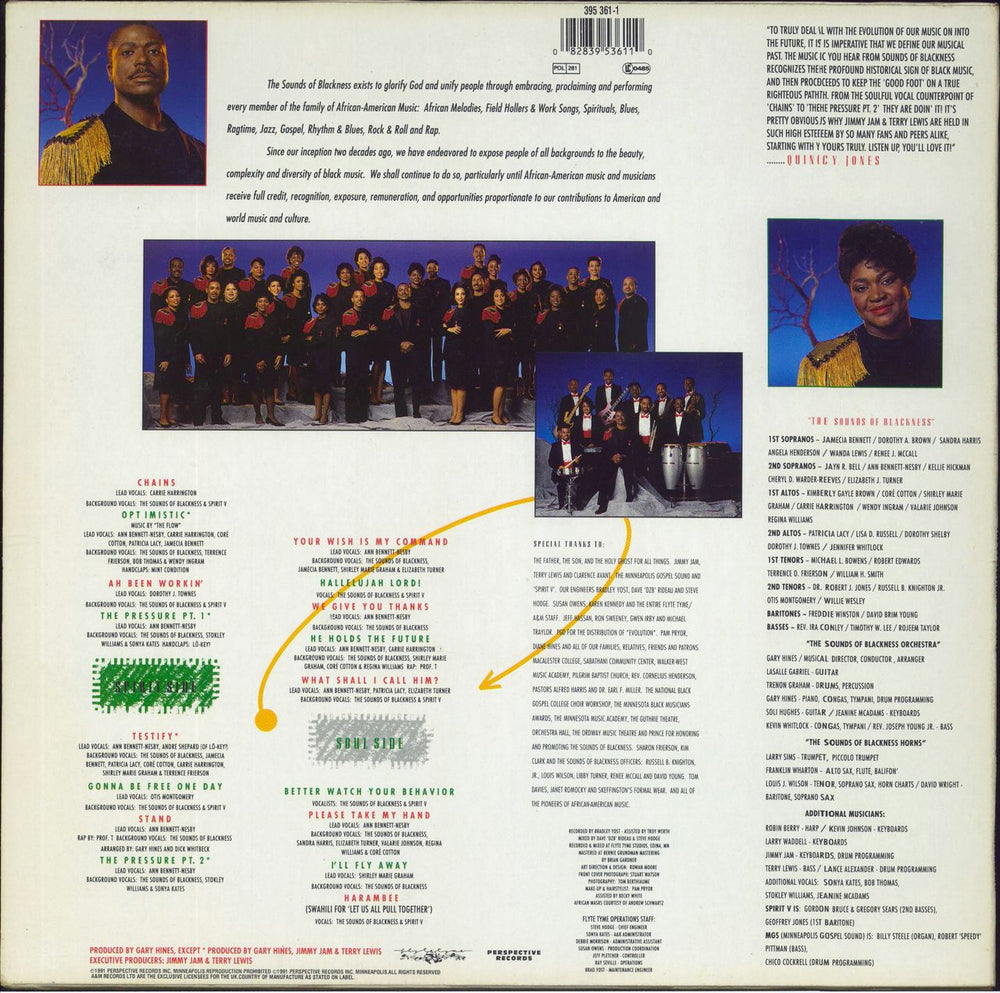 Sounds Of Blackness The Evolution Of Gospel Dutch vinyl LP album (LP record) 082839536110