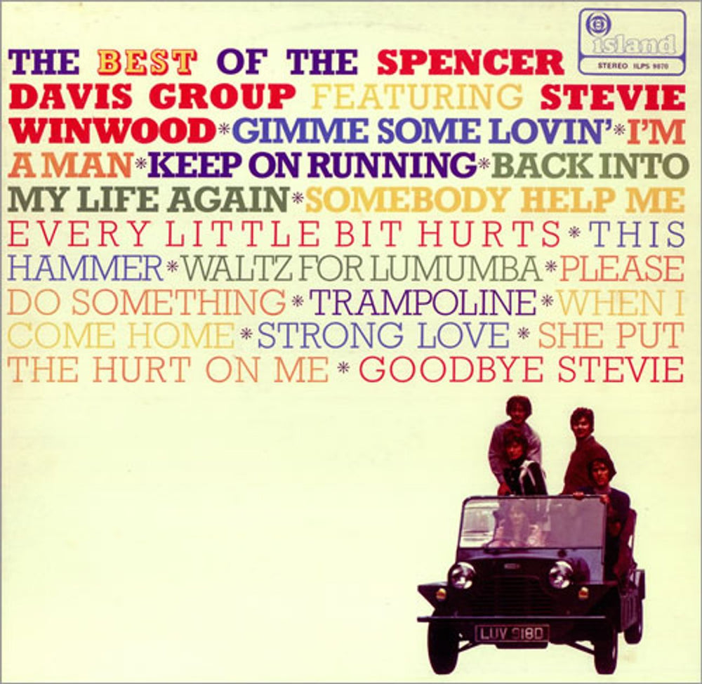 Spencer Davis Group The Best Of The Spencer Davis Group - 3rd UK vinyl LP album (LP record) ILPS9070