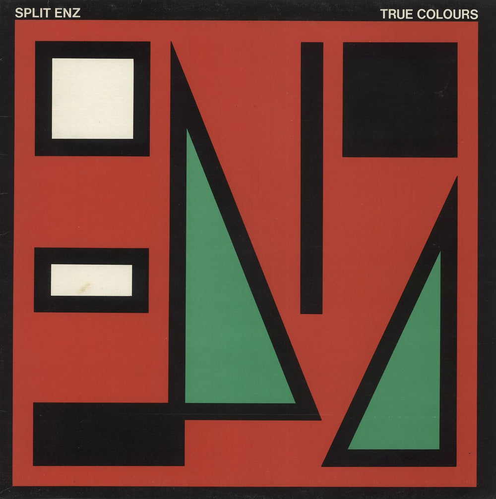 Split Enz True Colours - Red Sleeve UK vinyl LP album (LP record) AMLH64822