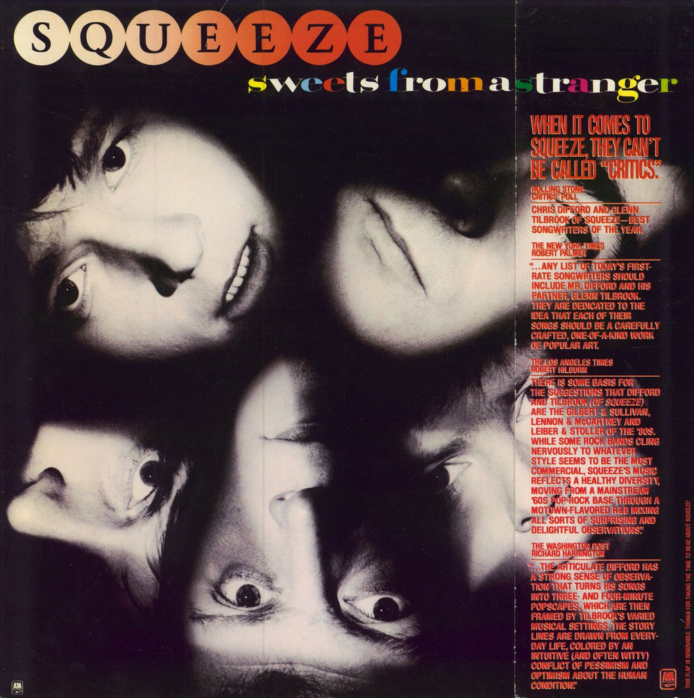 Squeeze Sweets From A Stranger US vinyl LP album (LP record) SP-4899