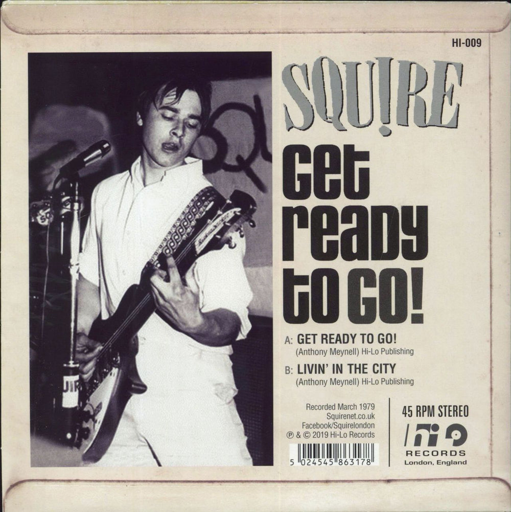 Squire Get Ready To Go! - Green Vinyl UK 7" vinyl single (7 inch record / 45) 5024545863178