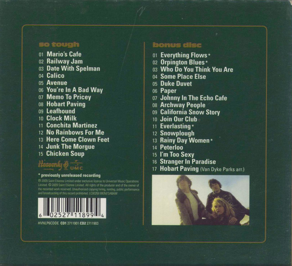 St Etienne So Tough: 2009 Deluxe Edition UK 2 CD album set (Double CD) 602527118994