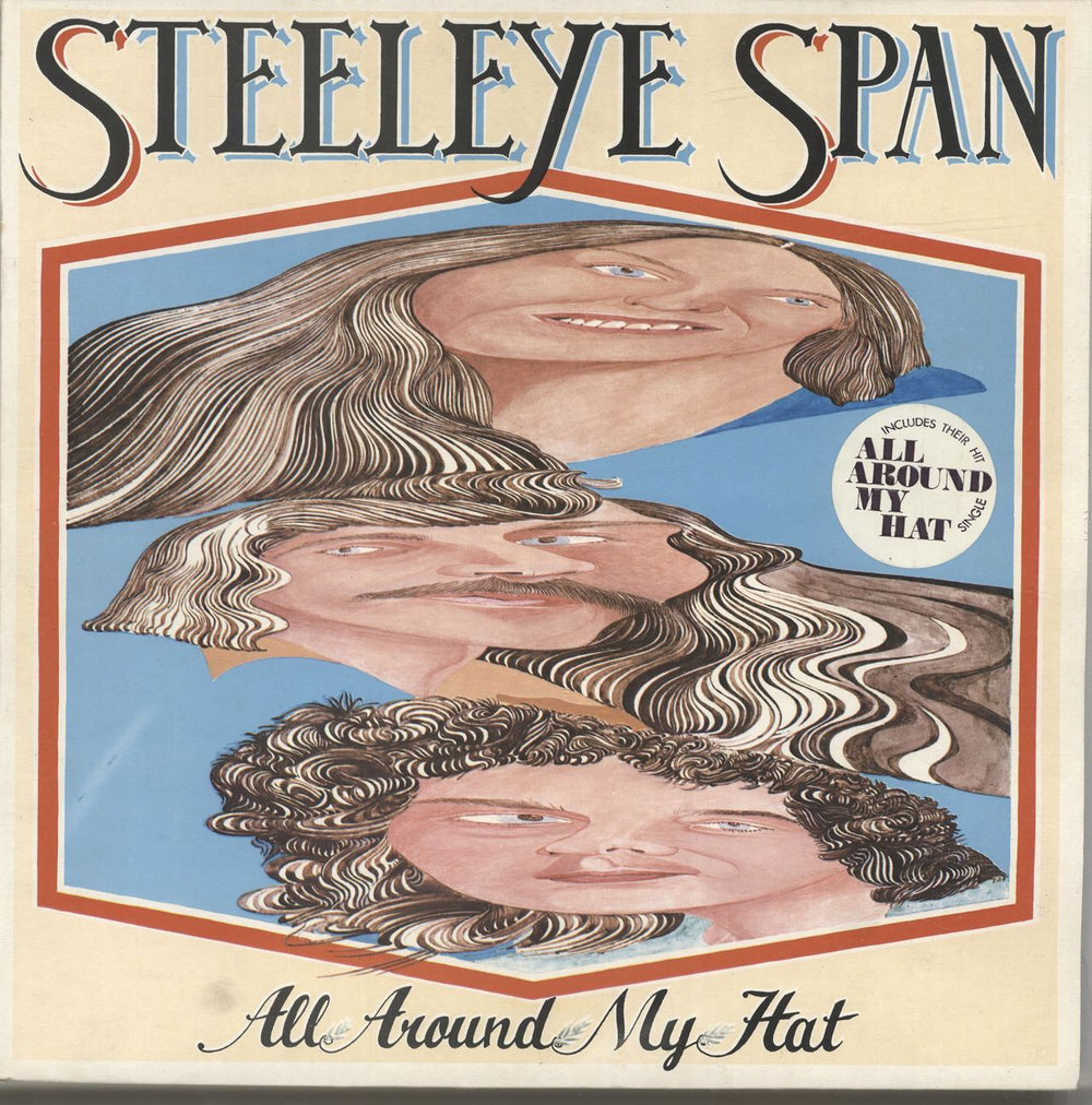 Steeleye Span All Around My Hat - 1st - Stickered UK vinyl LP album (LP record) CHR1091