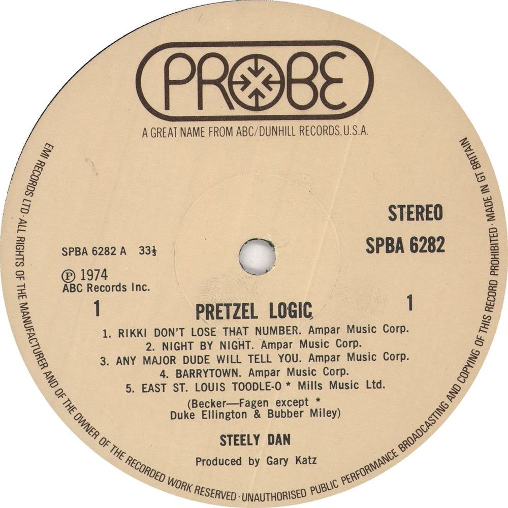 Steely Dan Pretzel Logic - 1st - EX UK vinyl LP album (LP record) S-DLPPR723449