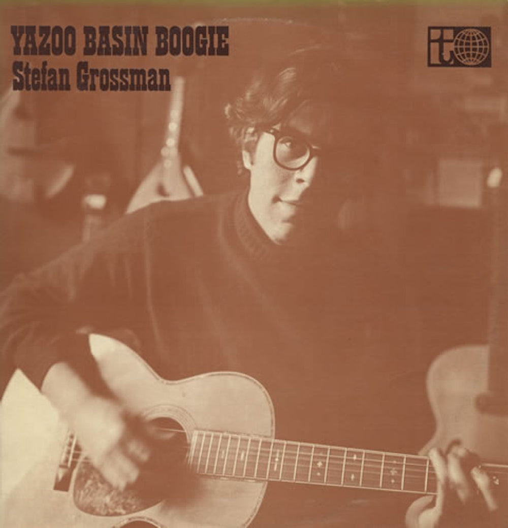 Stefan Grossman Yazoo Basin Boogie - 1st UK vinyl LP album (LP record) TRA217