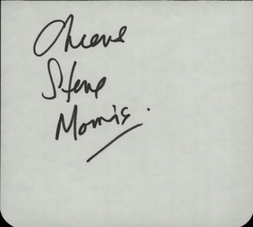 Stephen Morris Page From An Autograph Book UK memorabilia AUTOGRAPH