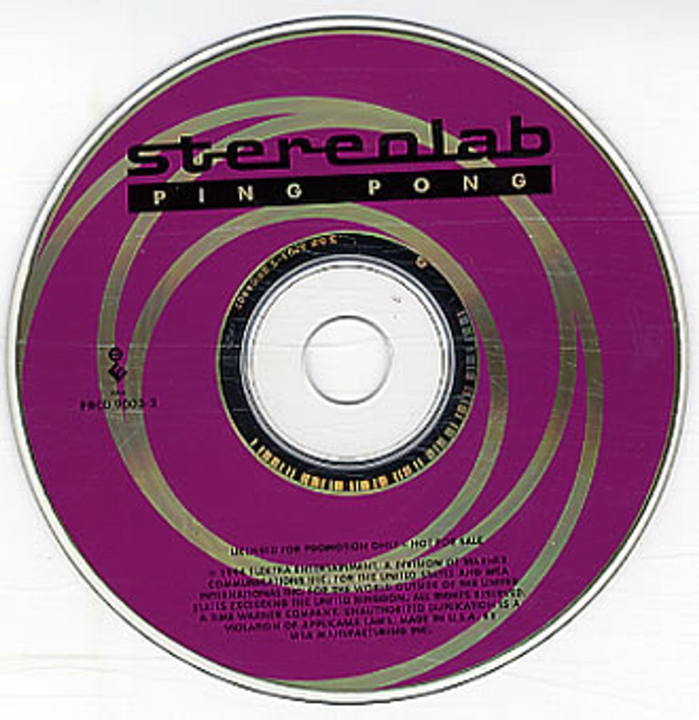 Stereolab Ping Pong US Promo CD single (CD5 / 5") STBC5PI42121