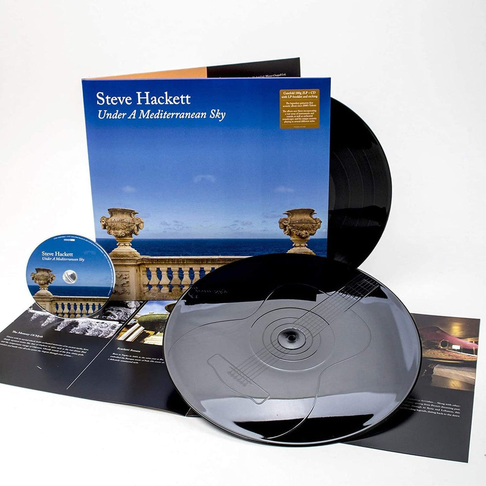 Steve Hackett Under A Mediterranean Sky - 180 Gram Etched + CD - Sealed UK 2-LP vinyl record set (Double LP Album) 19439815571