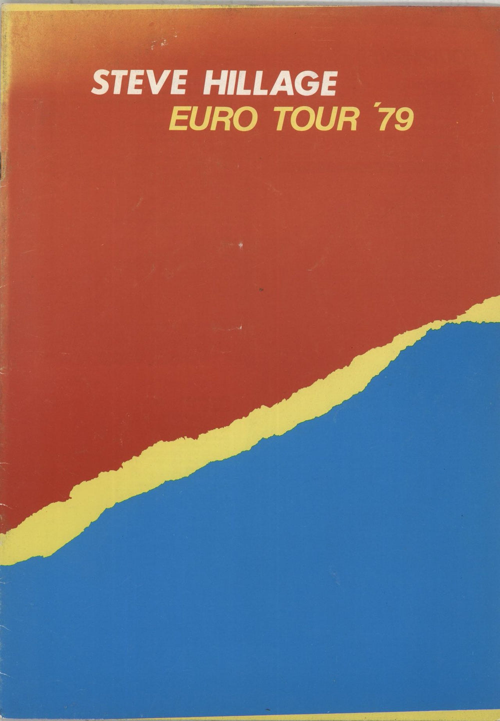 Steve Hillage Euro Tour '79 - EX UK tour programme TOUR PROG