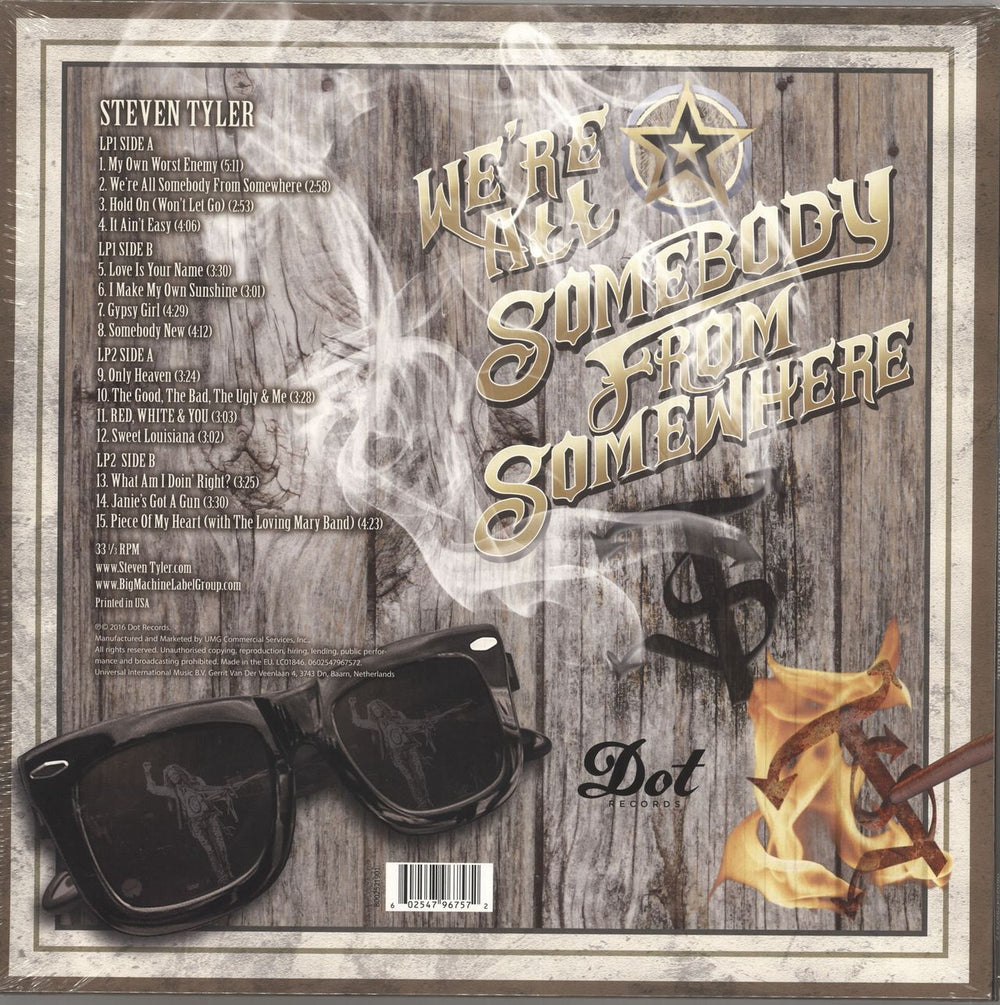 Steven Tyler We're All Somebody From Somewhere Dutch 2-LP vinyl record set (Double LP Album) EVN2LWE736126