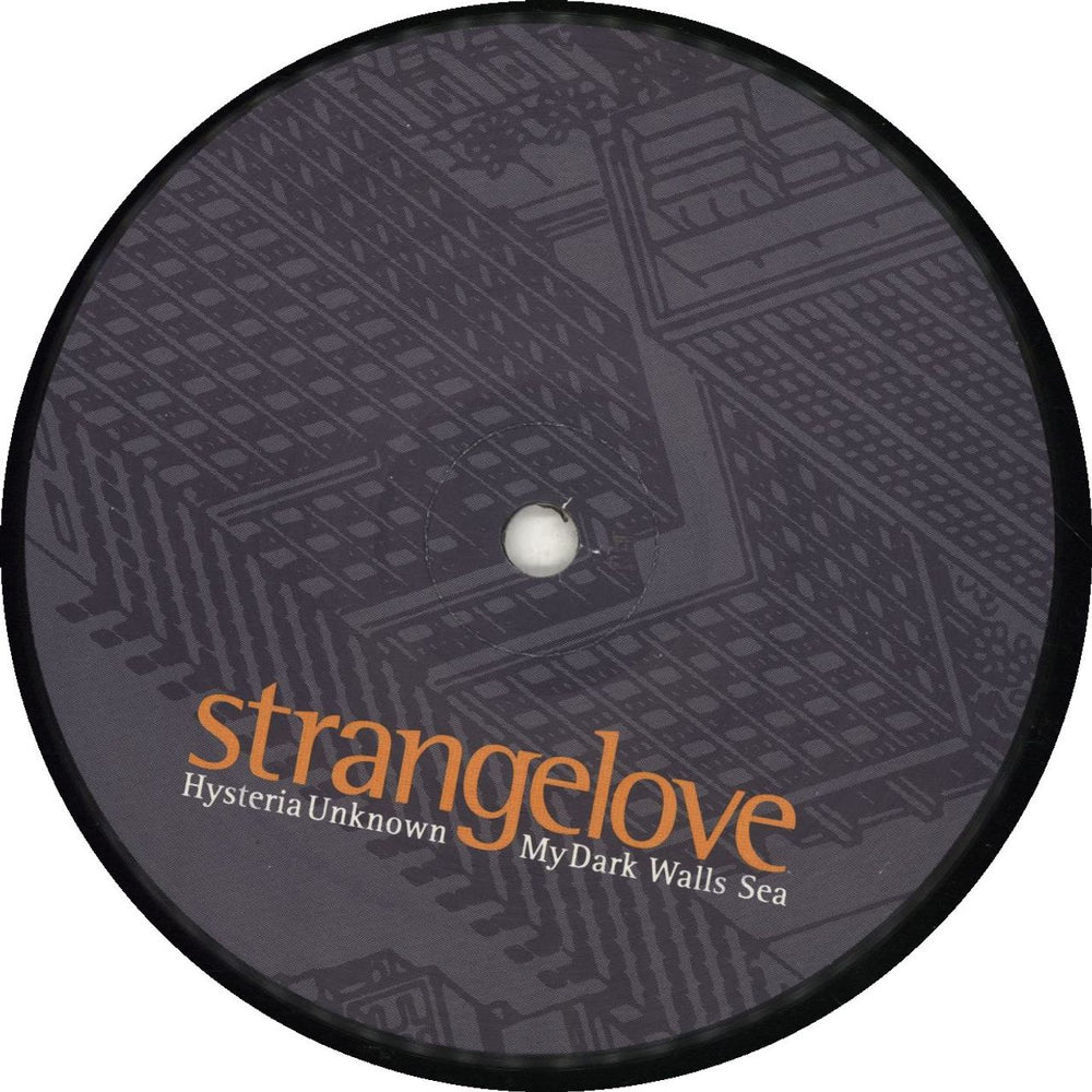 Strangelove Hysteria Unknown + Press release UK 12" vinyl single (12 inch record / Maxi-single) SERT002