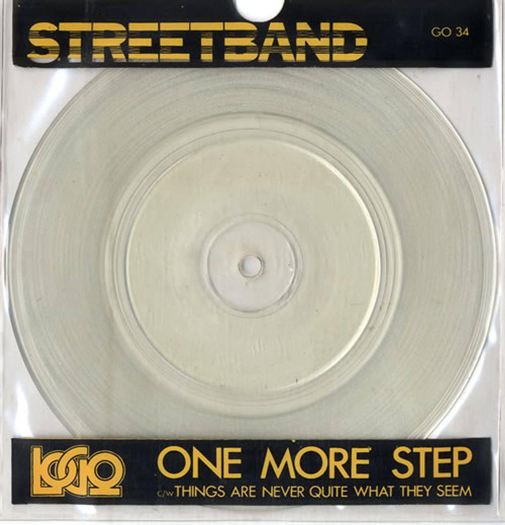 Streetband One More Step - Clear Vinyl UK 7" vinyl single (7 inch record / 45) GO34