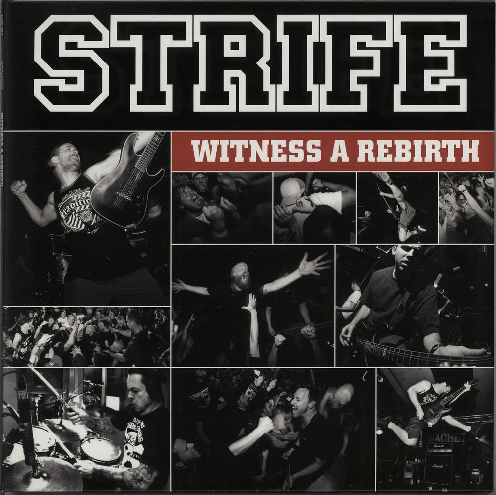 Strife (Hardcore) Witness A Rebirth - Black Vinyl UK vinyl LP album (LP record) HRR105