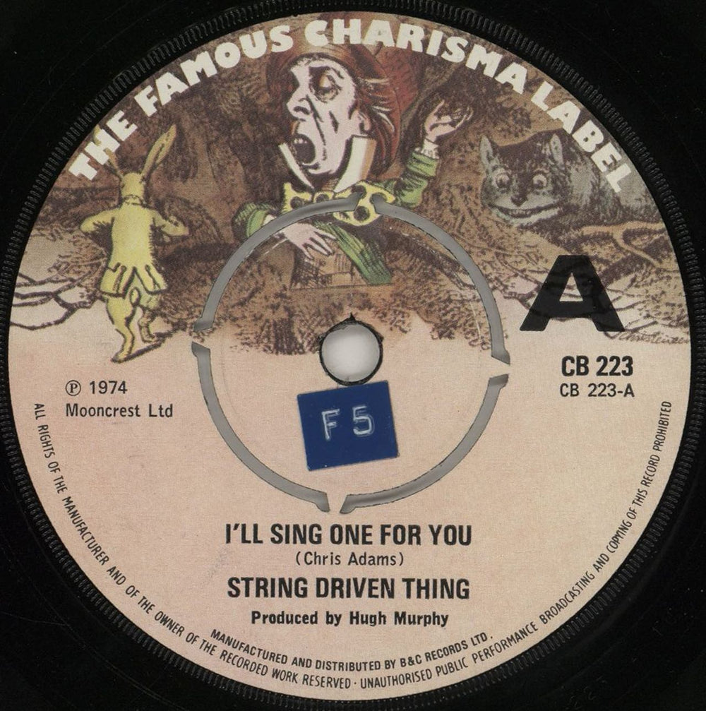 String Driven Thing I'll Sing One For You - A Label UK 7" vinyl single (7 inch record / 45) CB223