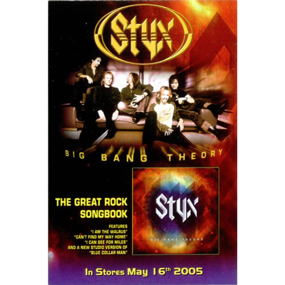 Styx Big Bang Theory - Set Of Four Postcards Italian Promo handbill POSTCARDS