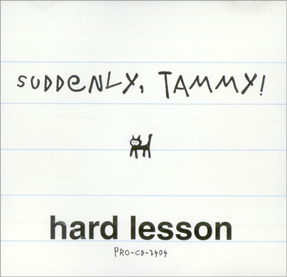 Suddenly Tammy Hard Lesson US Promo CD single (CD5 / 5") PROCD7404