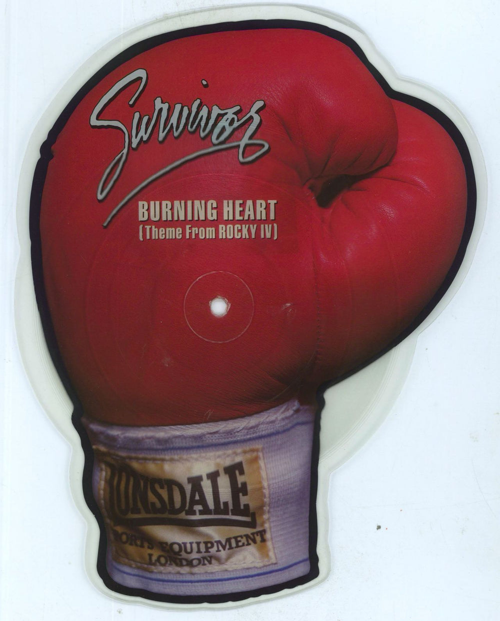 Survivor Burning Heart UK shaped picture disc (picture disc vinyl record) WA6708