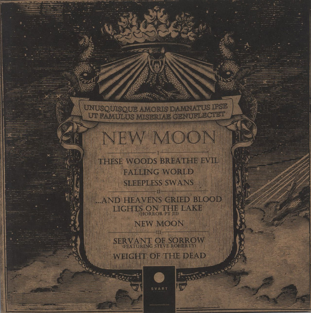 Swallow The Sun New Moon - Reissue - Solar Flare Vinyl Finnish 2-LP vinyl record set (Double LP Album)