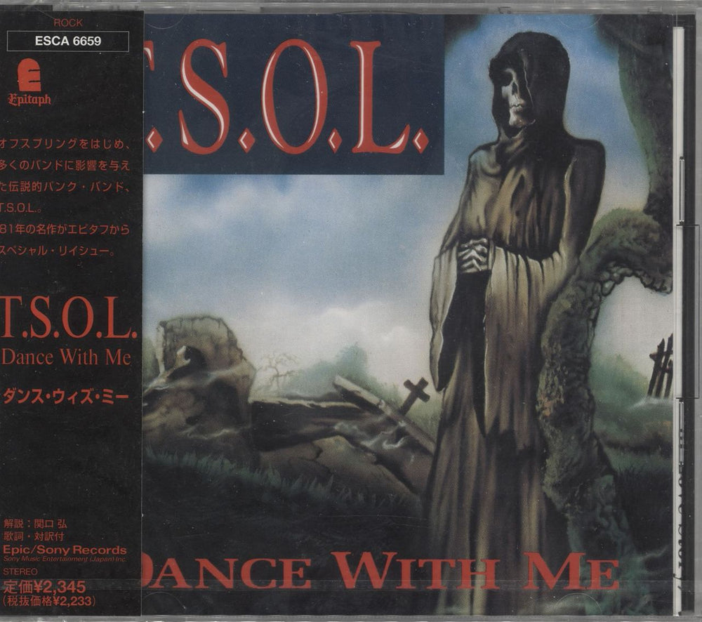 T.S.O.L. Dance With Me Japanese Promo CD album (CDLP) ESCA6659