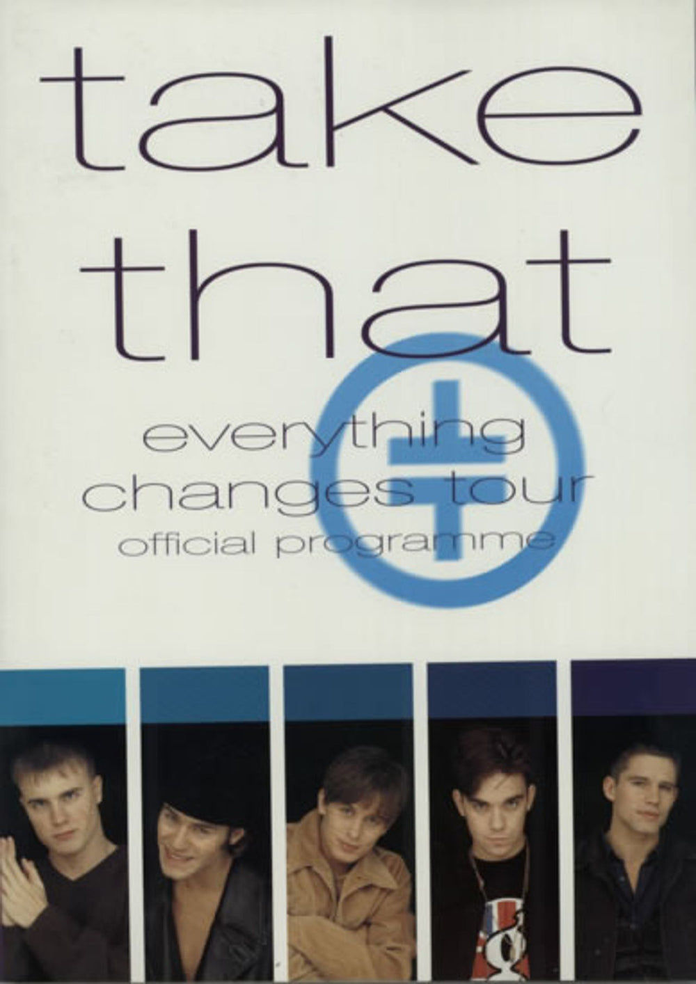 Take That Everything Changes Tour + Merchandise Insert UK tour programme CONCERT PROGRAM