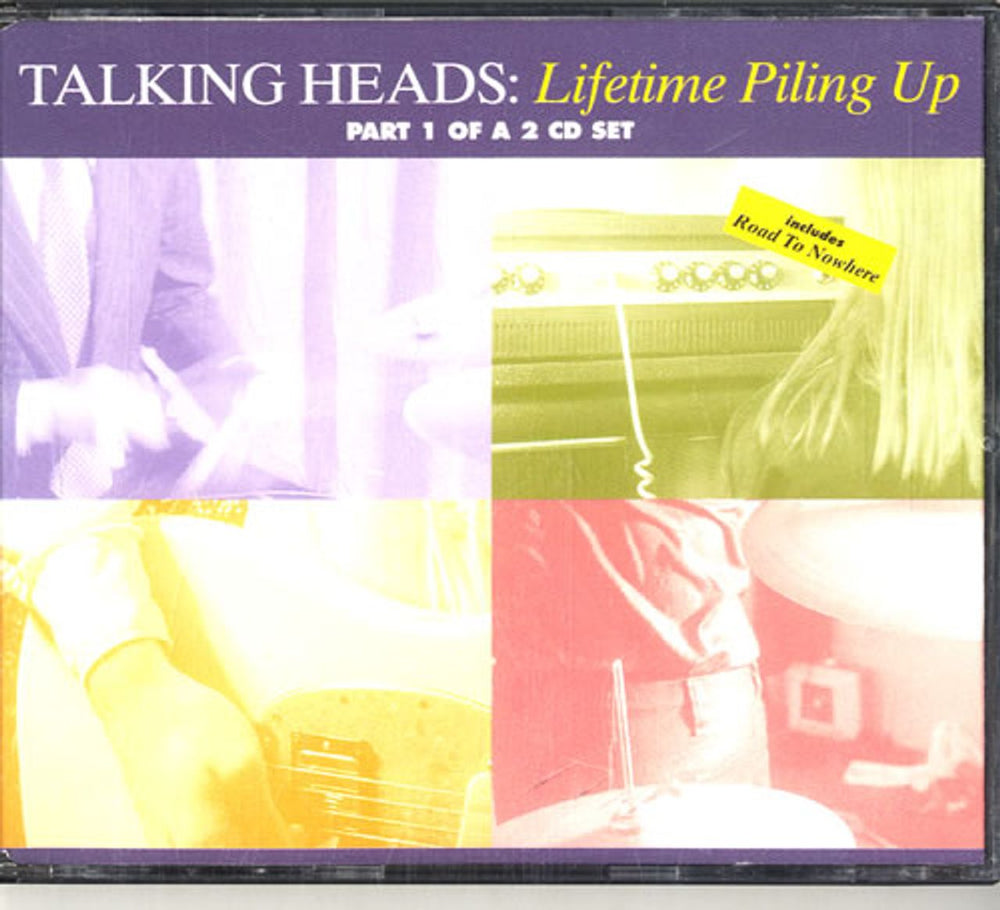 Talking Heads Lifetime Piling Up UK 2-CD single set (Double CD single) CDEMS250