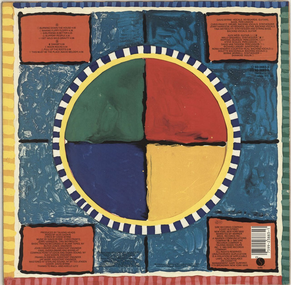 Talking Heads Speaking In Tongues - stickered - EX German vinyl LP album (LP record)