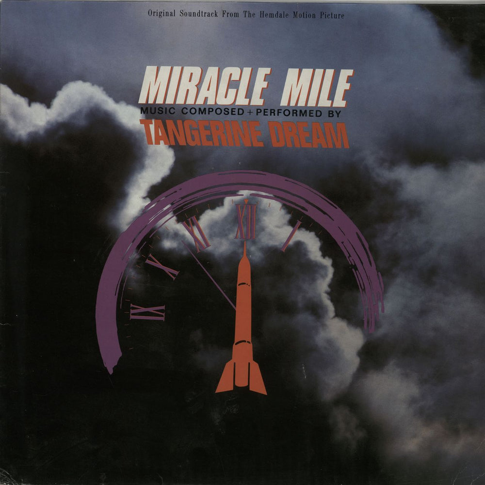 Tangerine Dream Miracle Mile OST UK vinyl LP album (LP record) 210016