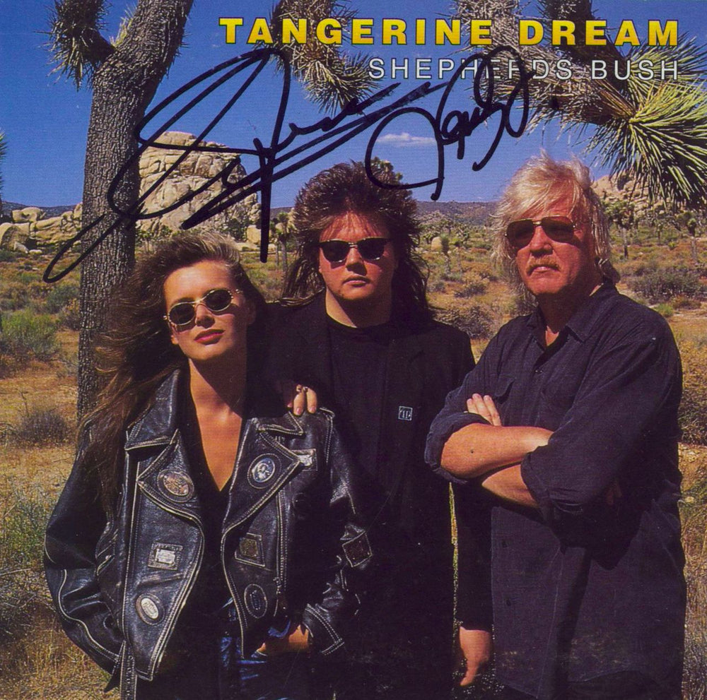 Tangerine Dream Shepherds Bush - Autographed UK CD single (CD5 / 5") TDI006CD