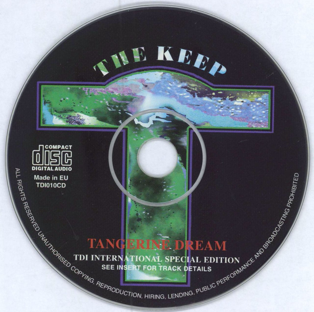 Tangerine Dream The Keep (Original Motion Picture Soundtrack) German CD album (CDLP) TANCDTH787507