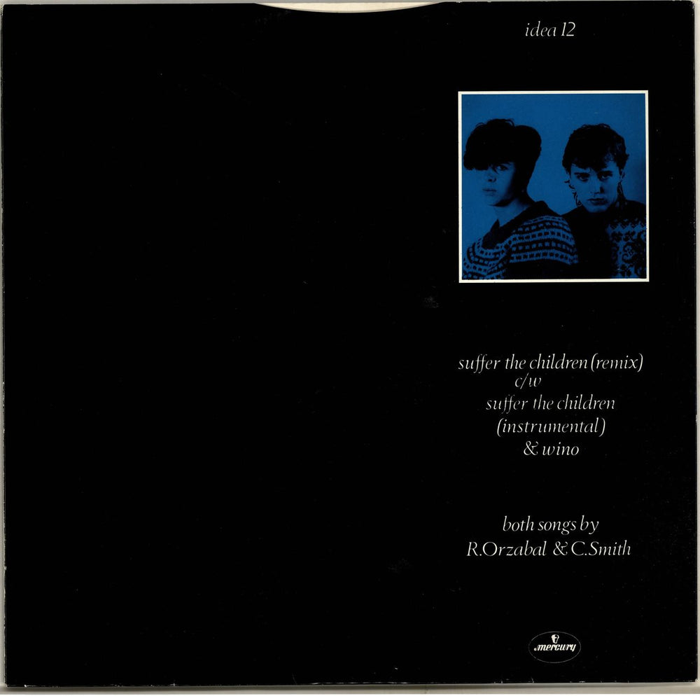 Tears For Fears Suffer The Children - Blue Sleeve UK 12" vinyl single (12 inch record / Maxi-single)