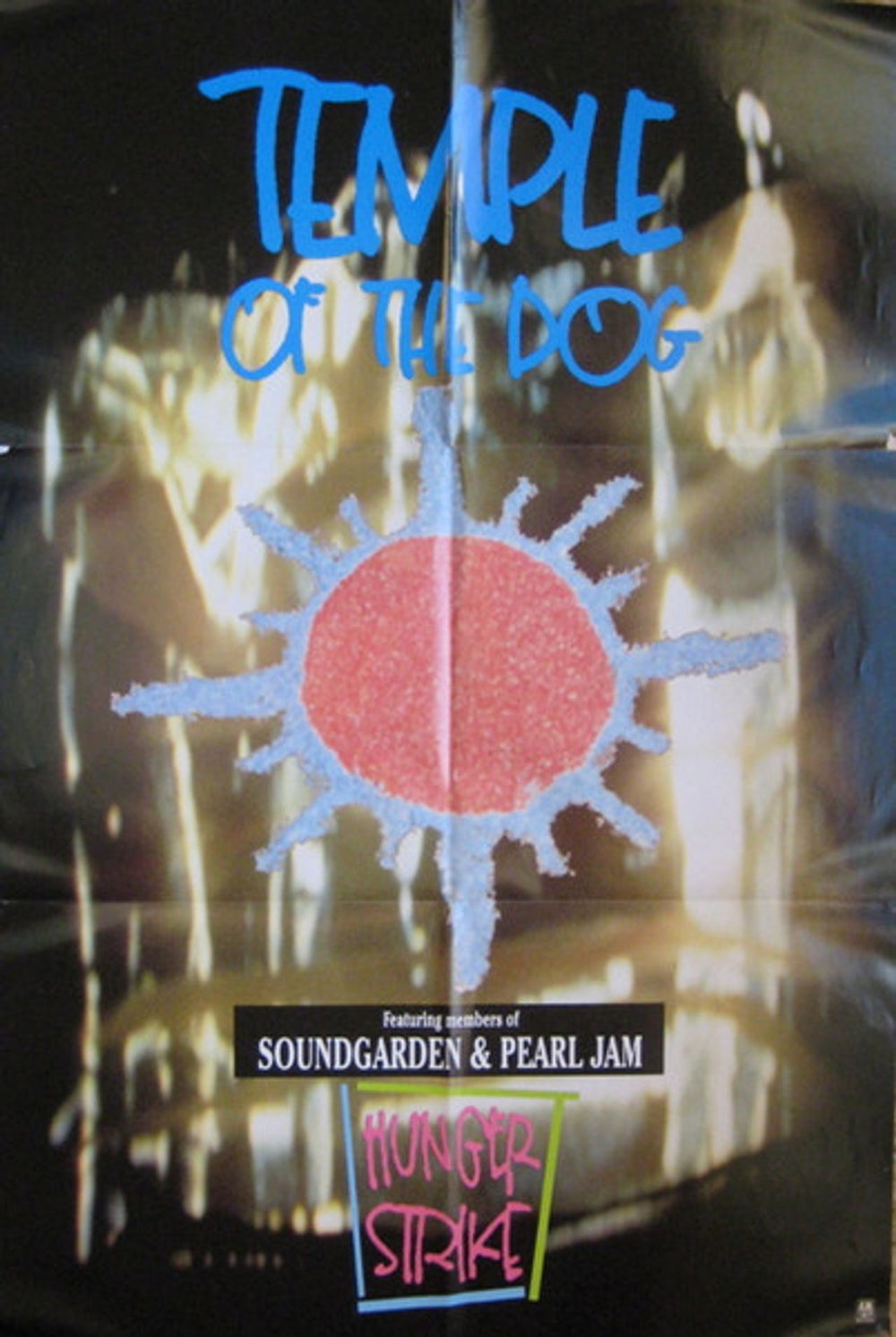 Temple of the Dog Hunger Strike + Poster UK 12" vinyl single (12 inch record / Maxi-single)