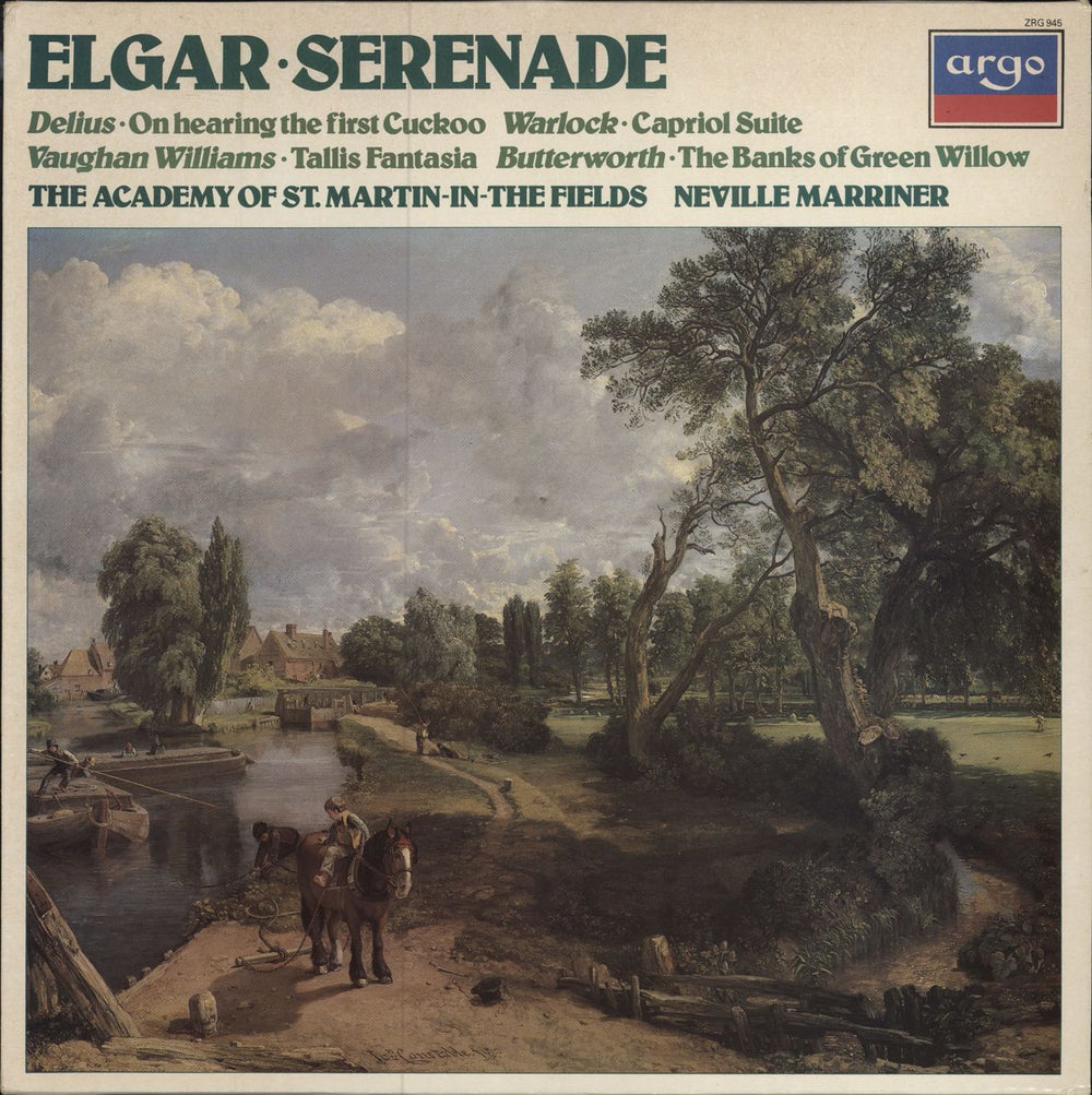 The Academy Of St. Martin-In-The-Fields Serenade / On Hearing the First Cuckoo / Capriol Suite / Tallis Fantasia / The Banks Of Green Willow UK vinyl LP album (LP record) ZRG945