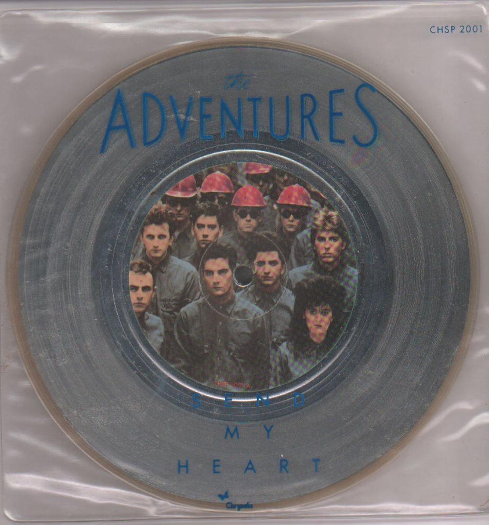 The Adventures Send My Heart + sleeve UK 7" vinyl single (7 inch record / 45) CHSP2001