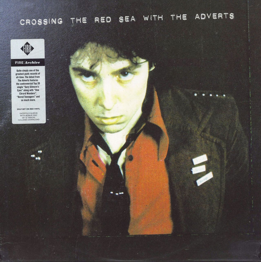 The Adverts Crossing The Red Sea With The Adverts - RSD16 - Red Vinyl UK 2-LP vinyl record set (Double LP Album) FR143