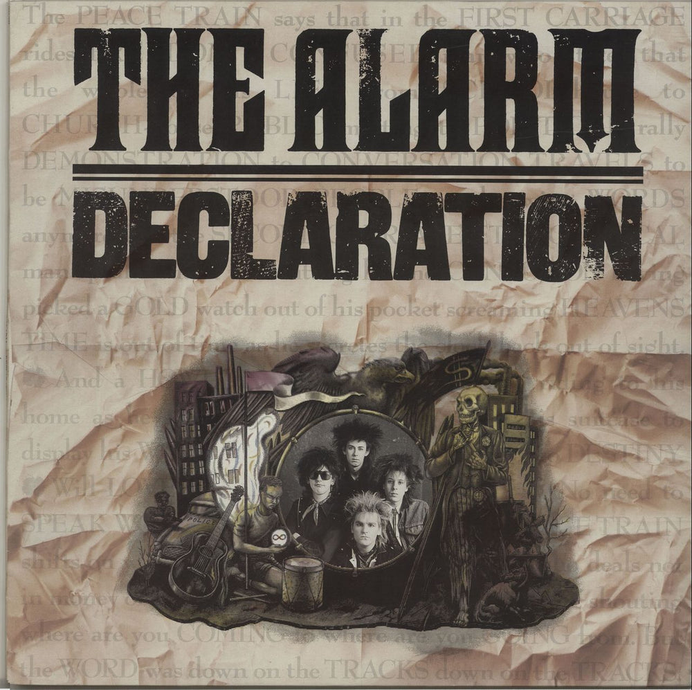 The Alarm Declaration UK vinyl LP album (LP record) IRSA7044