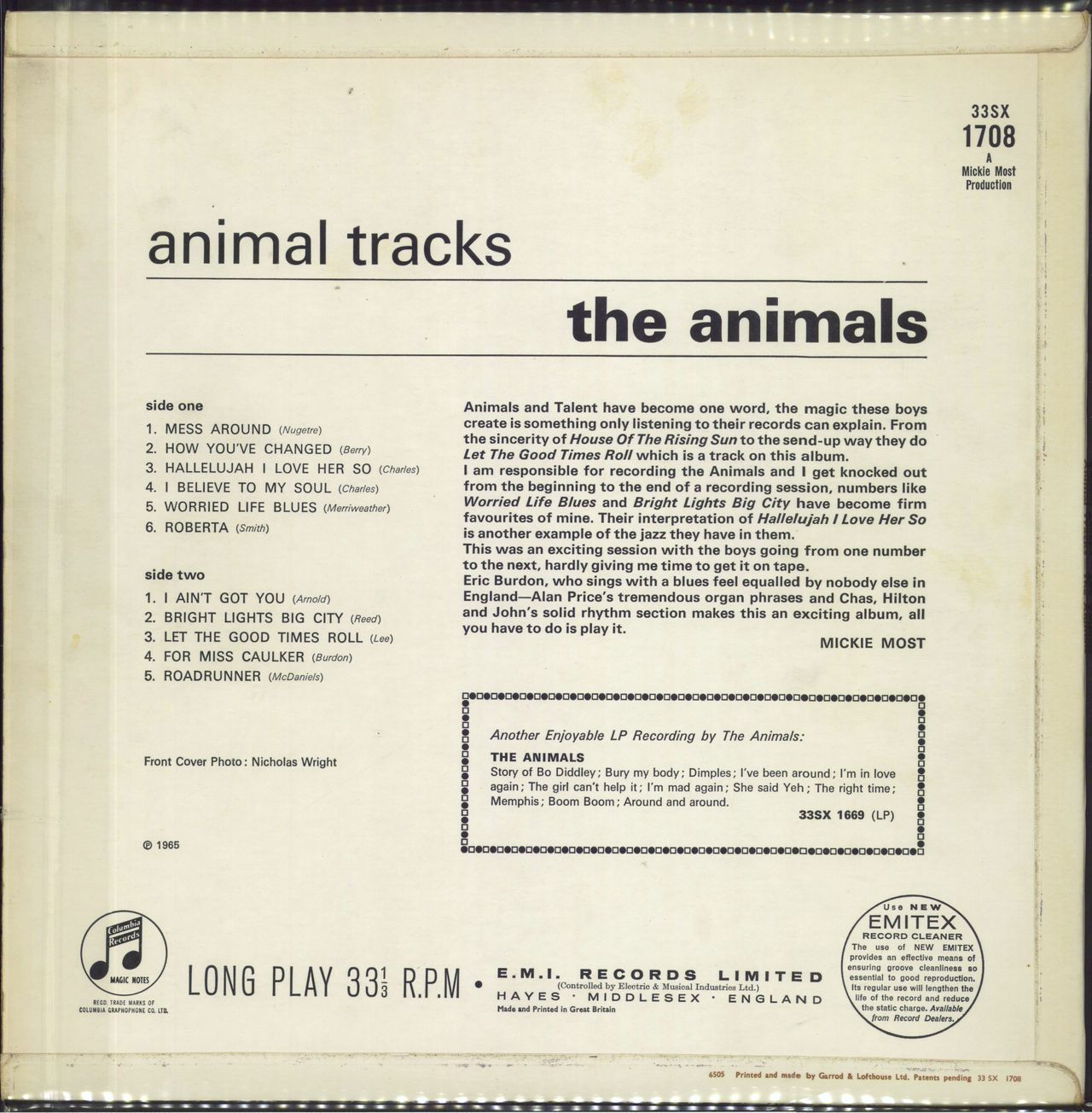 The Animals Animal Tracks - 1st - EX UK Vinyl LP — RareVinyl.com