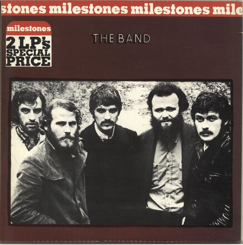 The Band Milestones Dutch 2-LP vinyl record set (Double LP Album) T-B2LMI571501