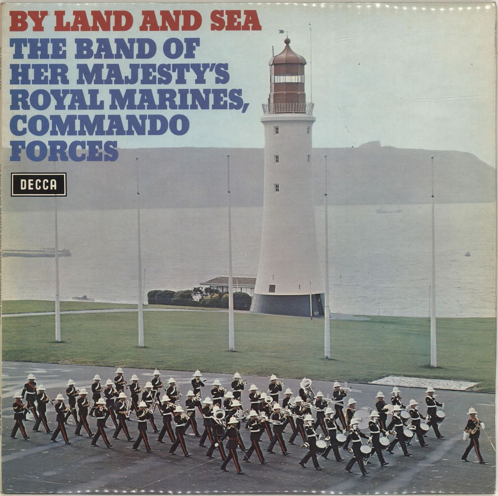 The Band Of H.M. Royal Marines By Land And Sea UK vinyl LP album (LP record) SB701