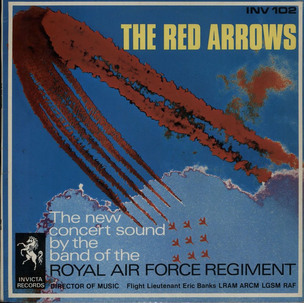 The Band Of The R.A.F. Regiment The Red Arrows UK vinyl LP album (LP record) INV102