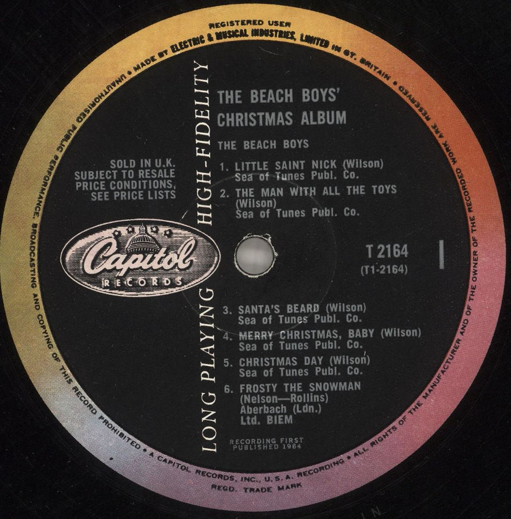 The Beach Boys The Beach Boy's Christmas Album UK vinyl LP album (LP record) BBOLPTH263241