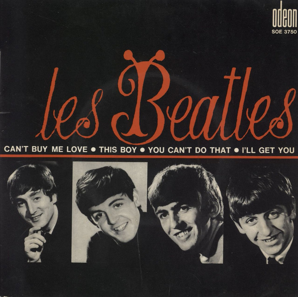 The Beatles Can't Buy Me Love EP - 1st - VG French 7" vinyl single (7 inch record / 45) SOE3750