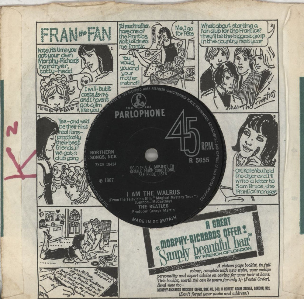 The Beatles Hello, Goodbye - 1st - Solid - EX UK 7" vinyl single (7 inch record / 45)