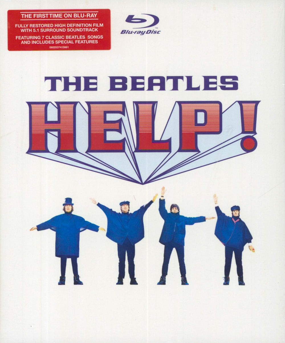 The Beatles Help! - Sealed UK Blu Ray DVD 602537415861