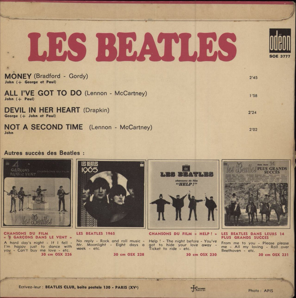 The Beatles Les Beatles - 1st French 7" vinyl single (7 inch record / 45)