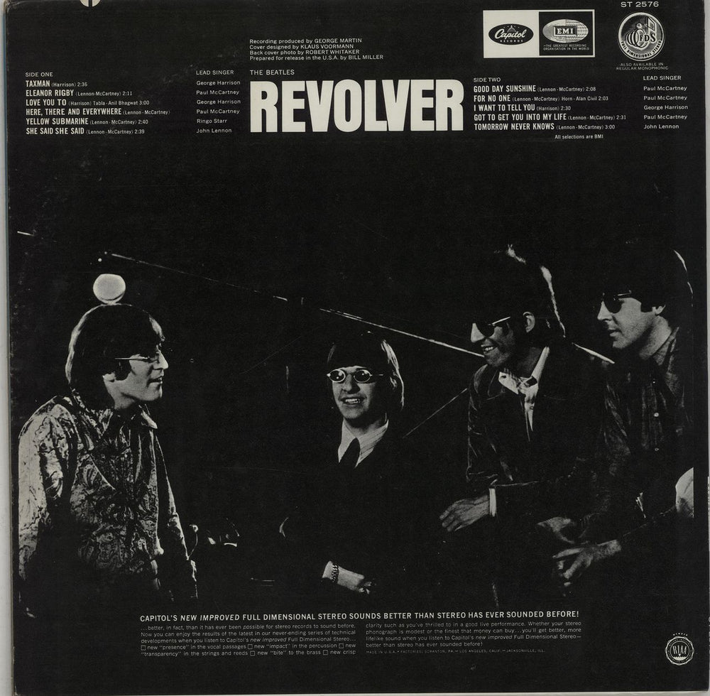 The Beatles Revolver - 1st - EX US vinyl LP album (LP record) BTLLPRE651029