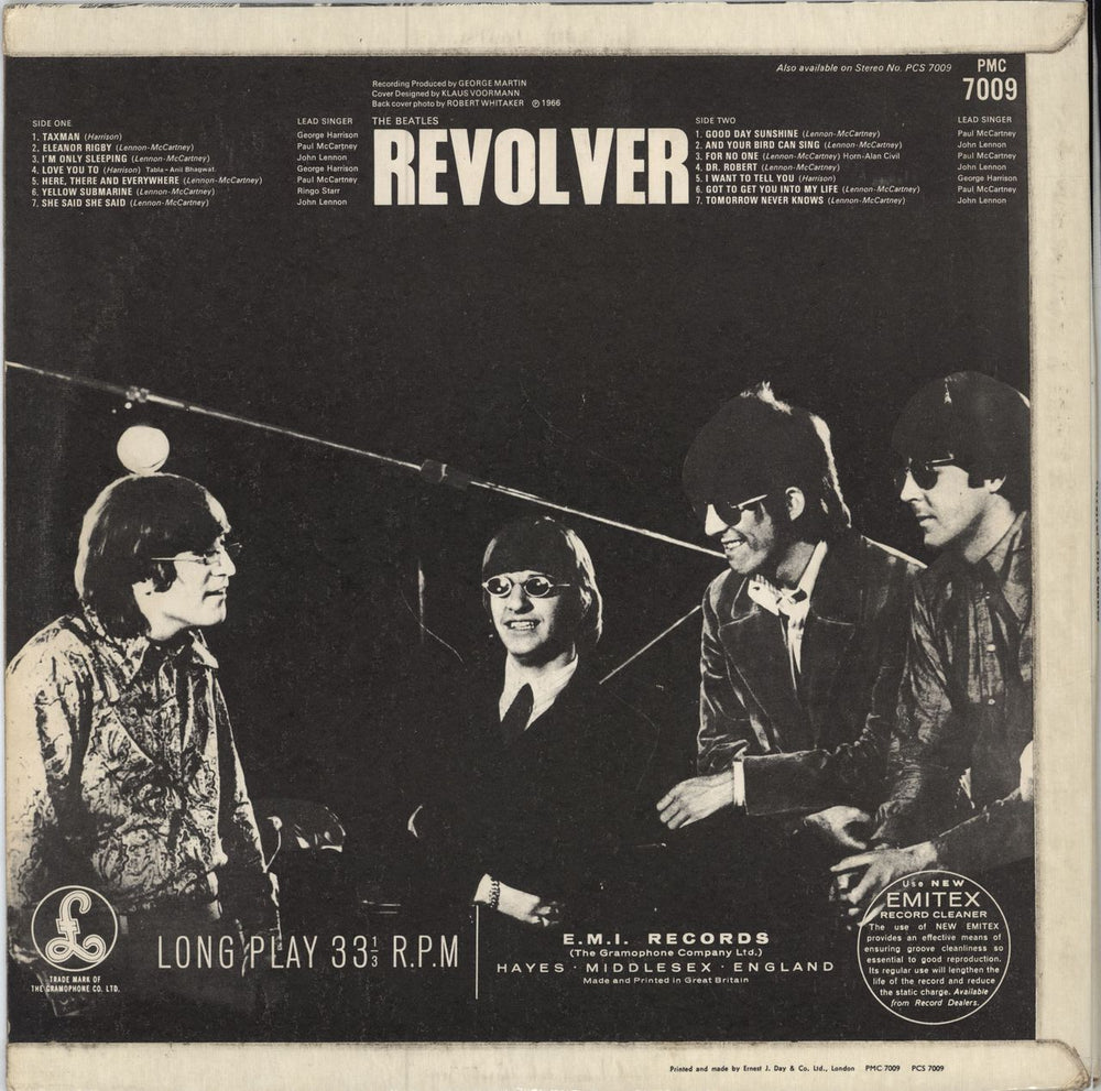 The Beatles Revolver - 2nd - EJD - VG UK vinyl LP album (LP record)