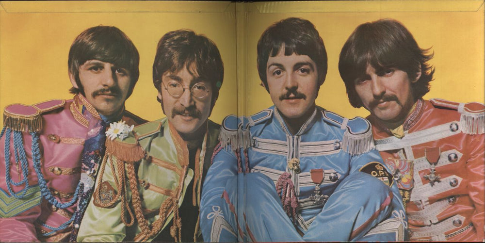 The Beatles Sgt. Pepper's - 1st - Complete UK vinyl LP album (LP record) Deleted