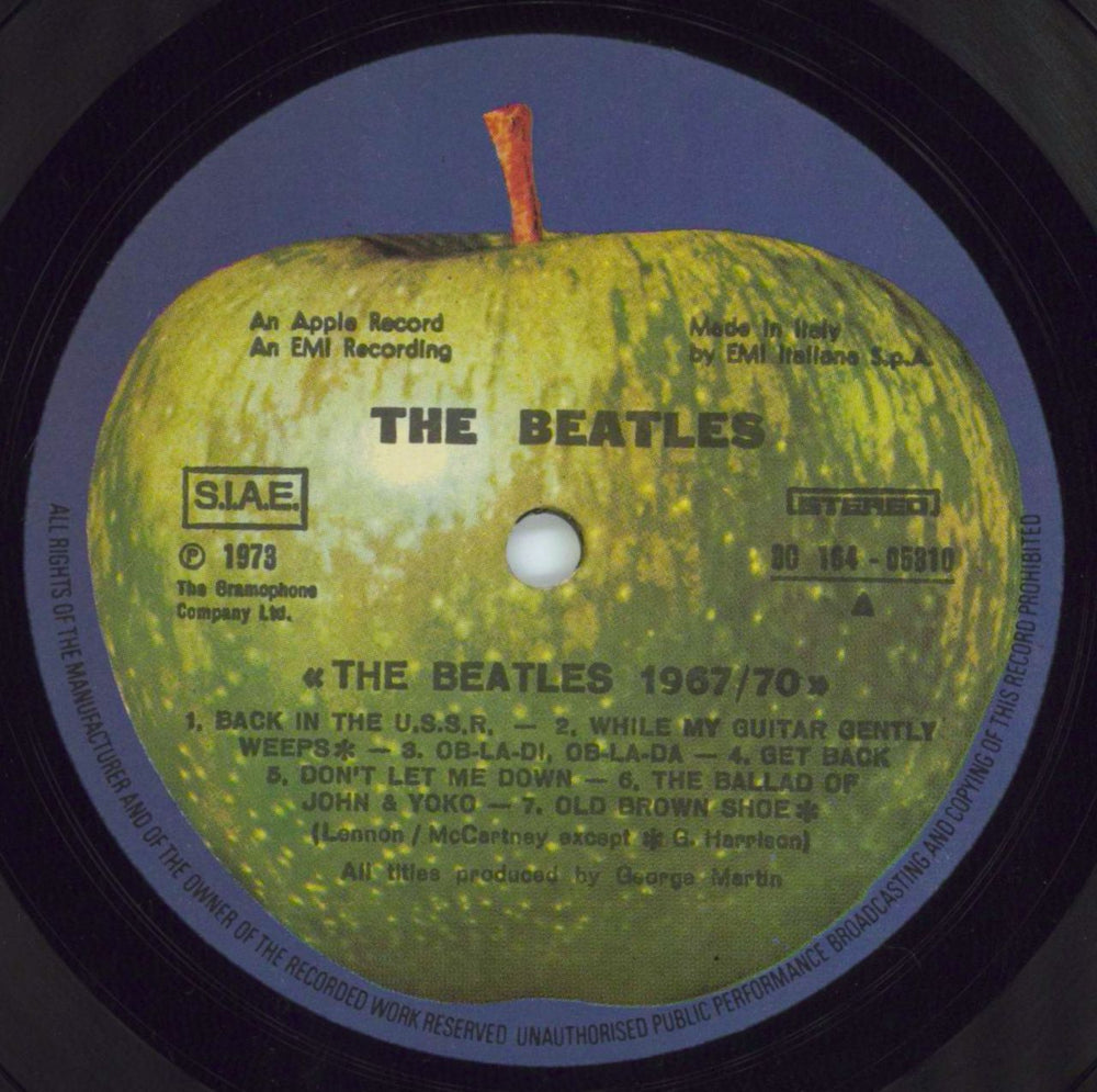 The Beatles The Beatles / 1967-1970 - EX Italian 2-LP vinyl record set (Double LP Album) BTL2LTH795831